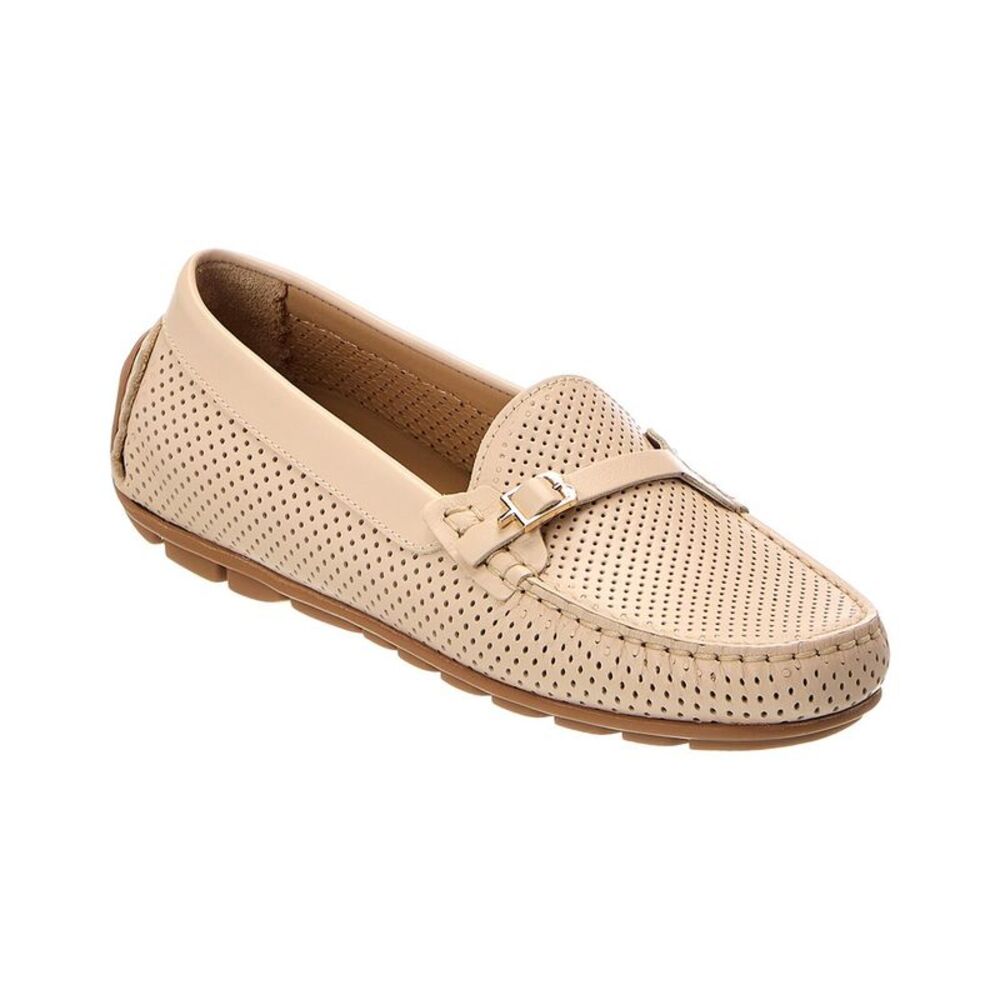Baldinini Leather Loafer, Nude